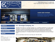 Tablet Screenshot of kcenvelope.com